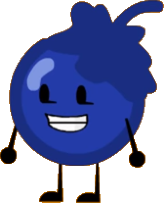 Large Painted Blueberry Png Clipart - Shape Battle Blueberry Body (336x414), Png Download