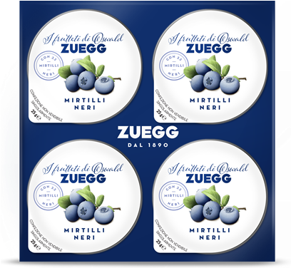Blueberries Blacks - Marmellate Monodose Zuegg (410x410), Png Download