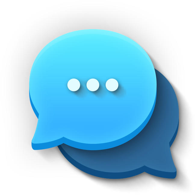 Sms Transparent - Blue Text Message Icon (720x720), Png Download