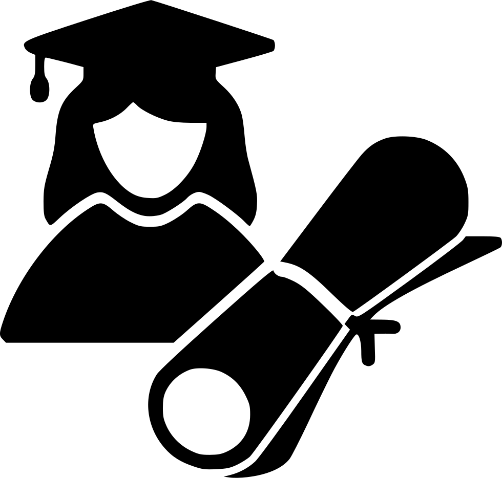 Female Graduate Comments - Female Graduate Icon (980x934), Png Download