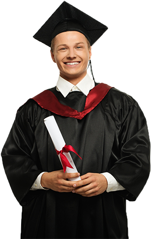Download HD Schedule Your Broker’s Exam Graduate - Graduated Man Png