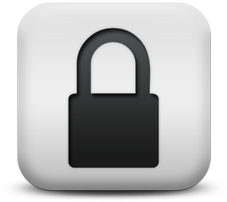 Lock - Black And White Lock (400x400), Png Download
