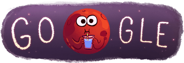 Mars Google Doodle (650x230), Png Download