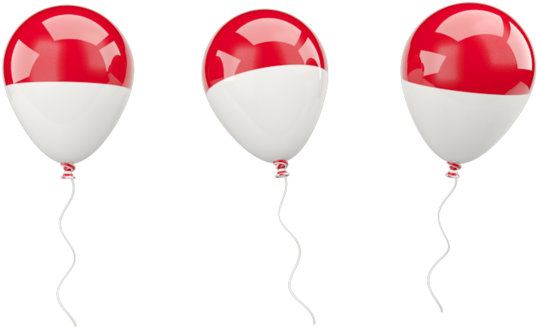 Illustration Of Flag Of Indonesia - Indonesia Flag Balloon Png (640x480), Png Download