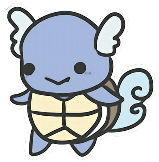 Wartortle Squirtle Kawaii Tumblr Anime 90s Chibi Kawaii - Chibi Wartortle (544x552), Png Download