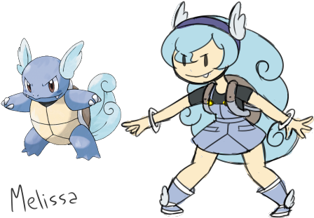 Wartortle Gijinka - Pokemon Wartortle (500x333), Png Download