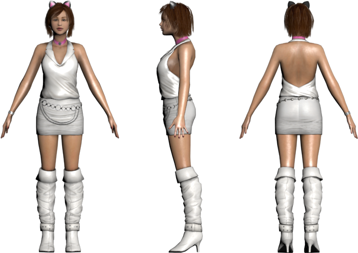 Download Zip Archive - Duke Nukem Asian Chick (750x650), Png Download