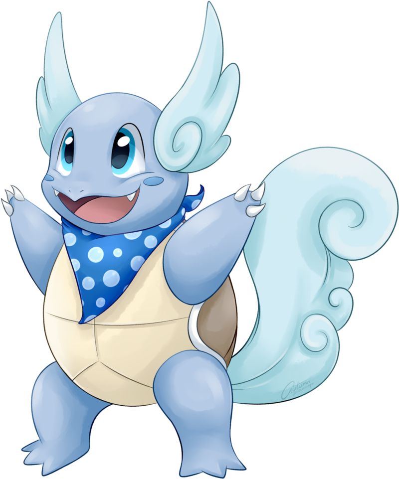 The Wartortle By Autumn - Wartortle (813x983), Png Download