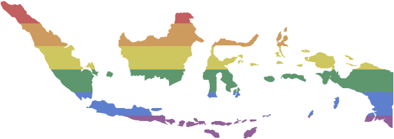 Lgbt Indonesia - Indonesia Map Vector (600x600), Png Download