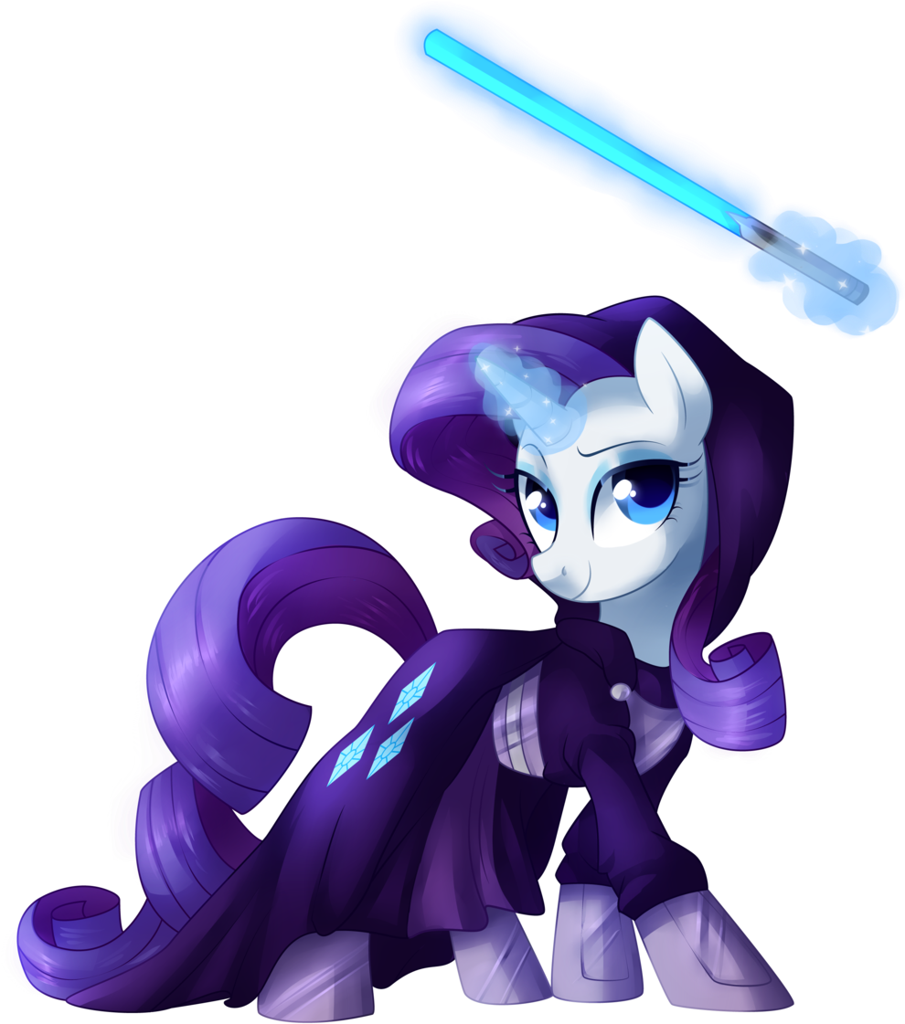 Xnightmelody, Boots, Clothes, Jedi, Lightsaber, Rarity, - Rarity Knight (1024x1165), Png Download