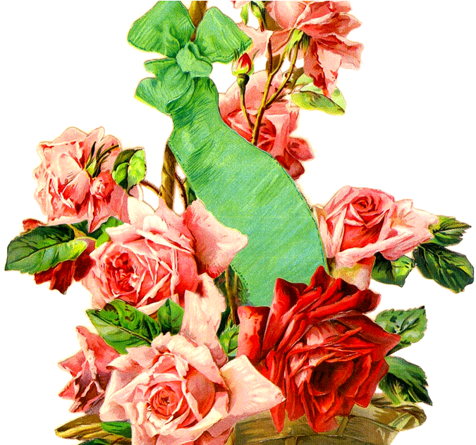 Download Hd Imagenes Vintage Gratis Free Vintage Images Canasta De Flores Png Transparent Png Image Nicepng Com
