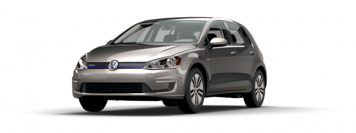 2017 Volkswagen E-golf In Limestone Grey - Vw Golf 2 Door (700x263), Png Download