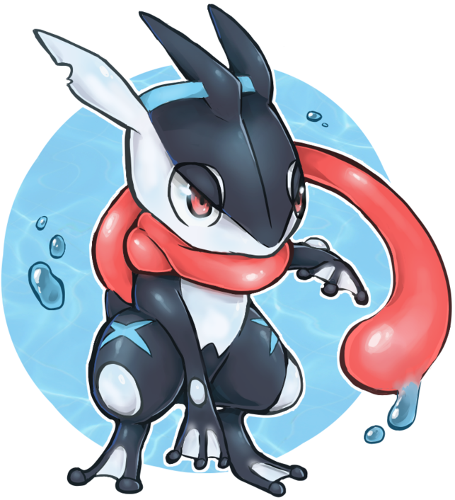 Pokemon Shinypokemon Greninja Water Freetoedit - Water (816x979), Png Download