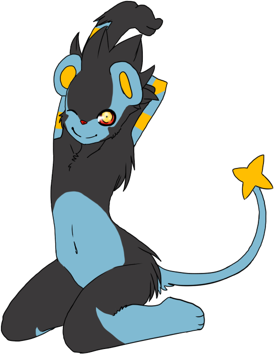 Luxray Boy - Cute Luxray (800x800), Png Download