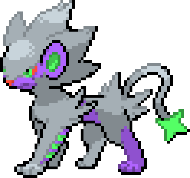 Luxray - Pokemon Fusion Gen 1 4 (660x620), Png Download