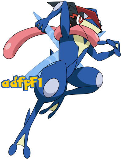 Respect Thread For Ash's Greninja - Satoshi Gekkouga Fan Art (400x533), Png Download