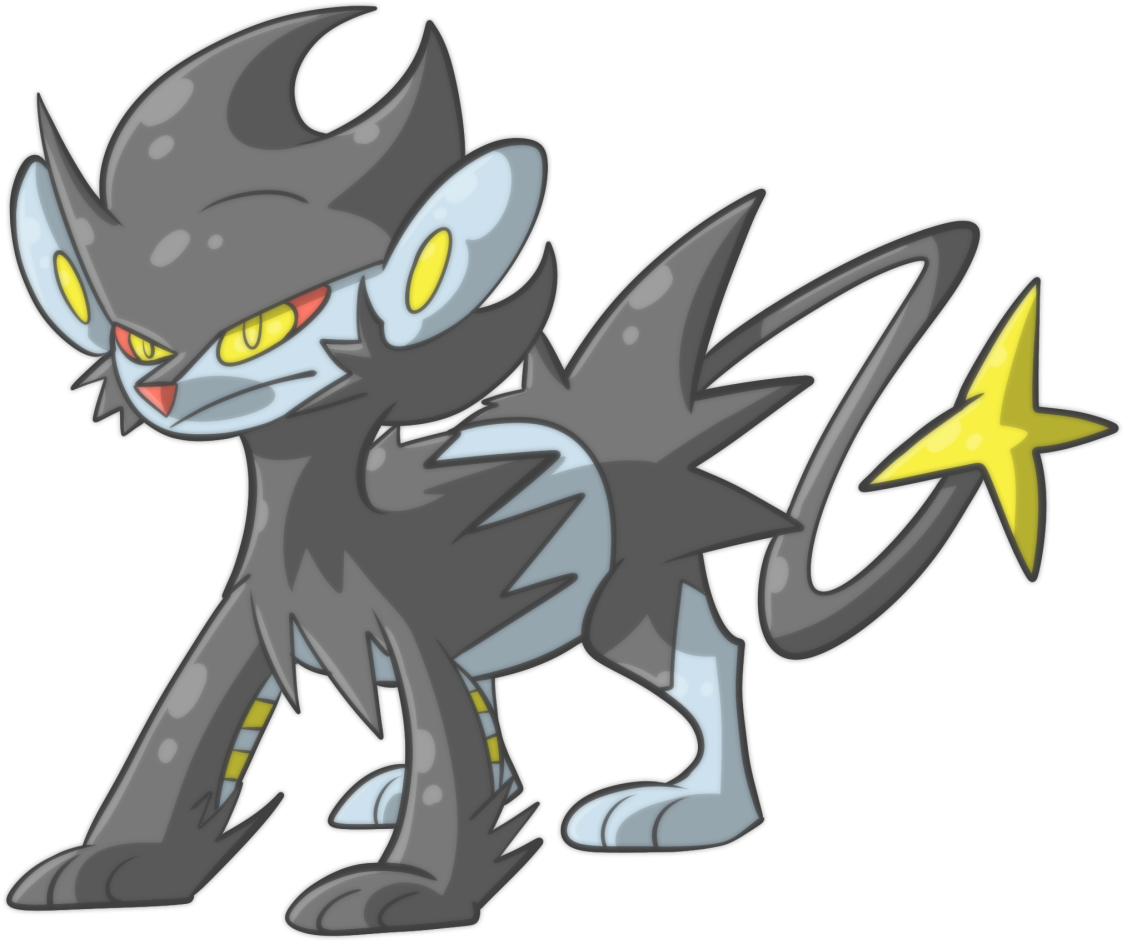 Luxray - Cartoon (1177x1000), Png Download