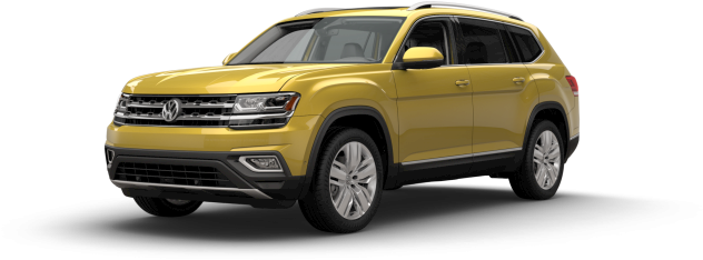 2018 Volkswagen Atlas Kurkuma Yellow Metallic - Vw Suv (800x400), Png Download