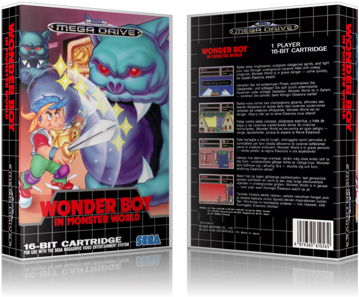 Sega Genesis Wonder Boy Picture Transparent - Wonder Boy In Monster World (sega Master System)- (800x650), Png Download