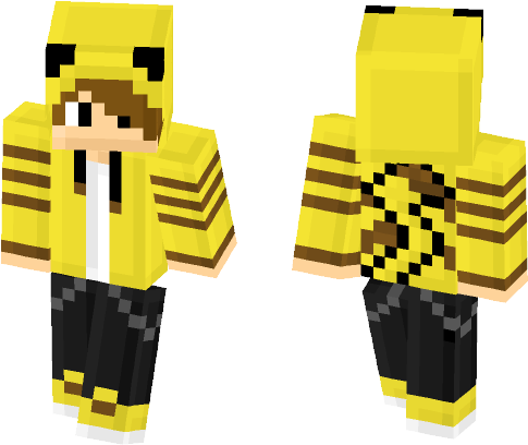 Pikachu Boy - Minecraft (584x497), Png Download