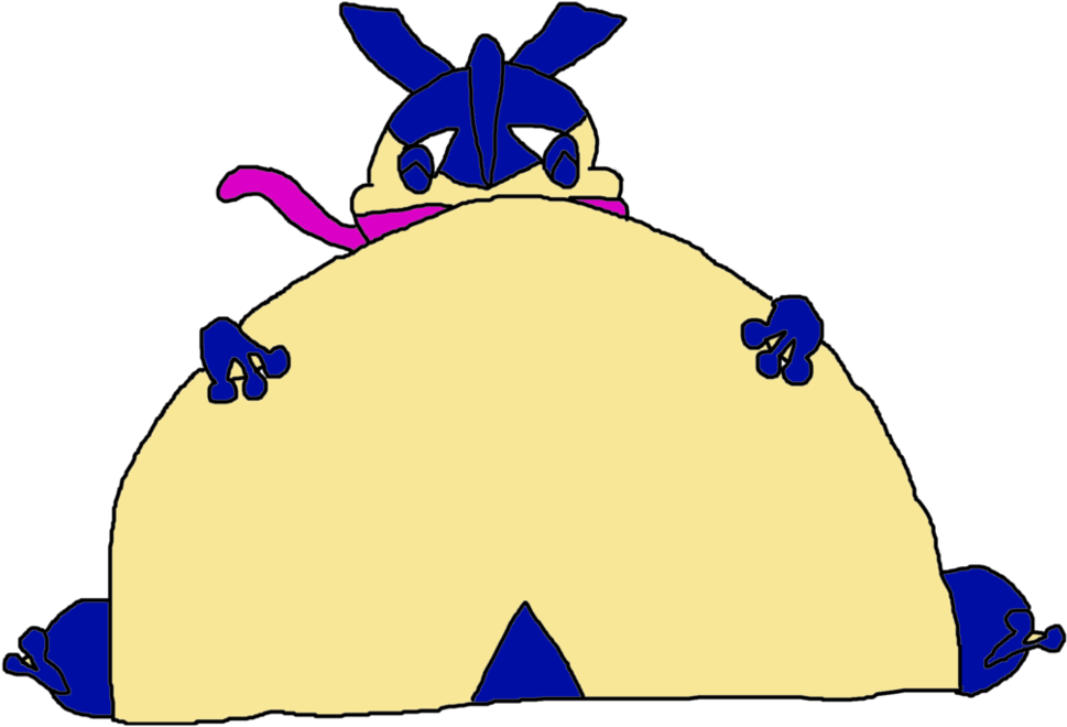 Fat Greninja - Fat (988x809), Png Download