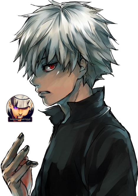 Speed Drawing Tokyo Ghoul - Kaneki Ken (480x662), Png Download