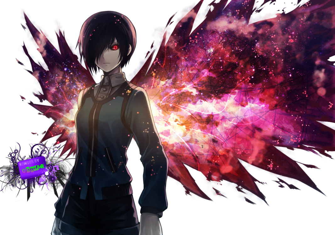 Render Toka Kirishima Tokyo Ghoul By Ghofur007-d7vm5dv - Tokyo Ghoul Touka Kagune (1067x748), Png Download