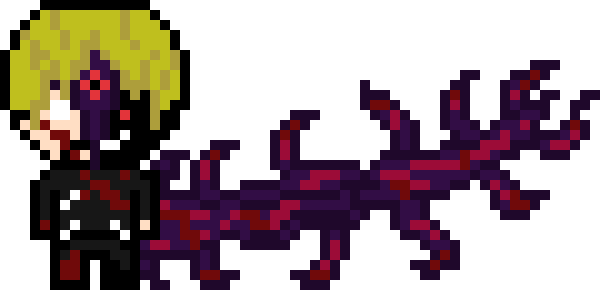 Tokyo Ghoul Danganronpa-like Pixel Arts - Tokyo Ghoul Pixel Art (600x290), Png Download
