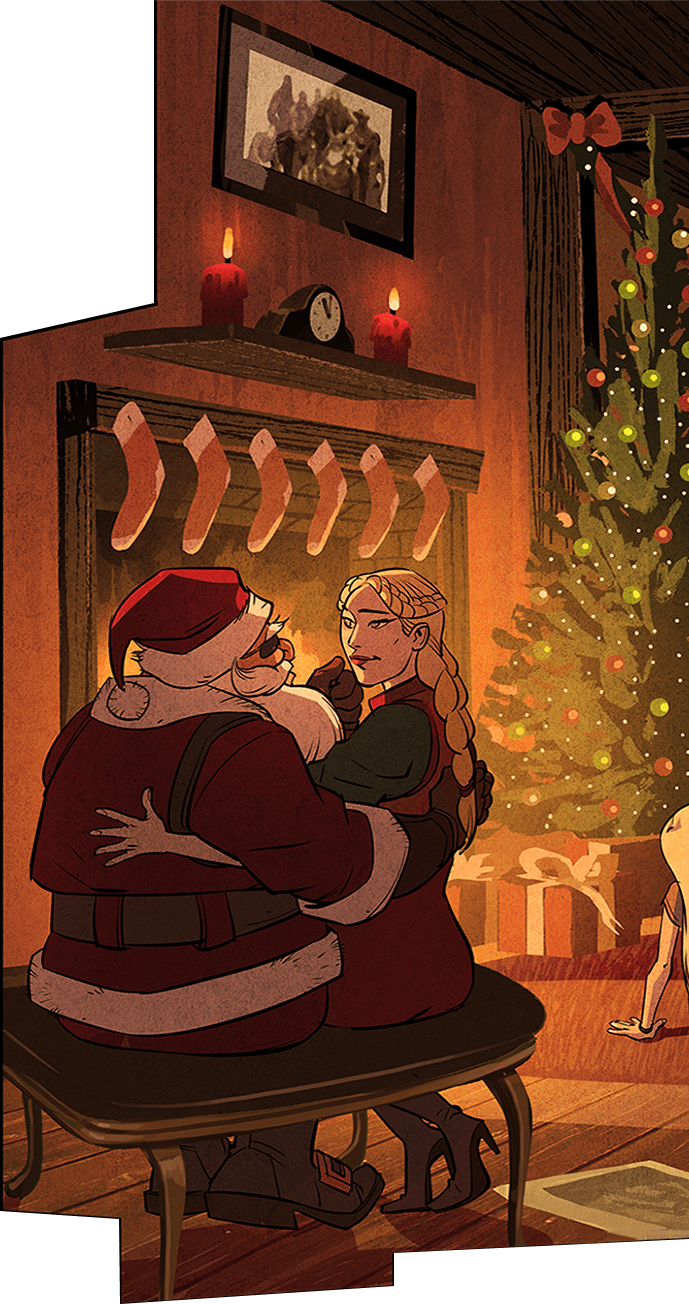 Overwatch Torbjorn Christmas Comic (689x1304), Png Download