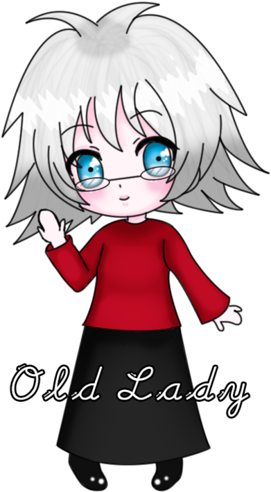 Tokyo Ghoul Kaneki Lineart By Silvercore - Chibi Drawing Of Old Lady (400x707), Png Download