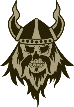 Bearded Viking Games Logo Design By Octane Studios - Vikings Face Logo Png (375x375), Png Download