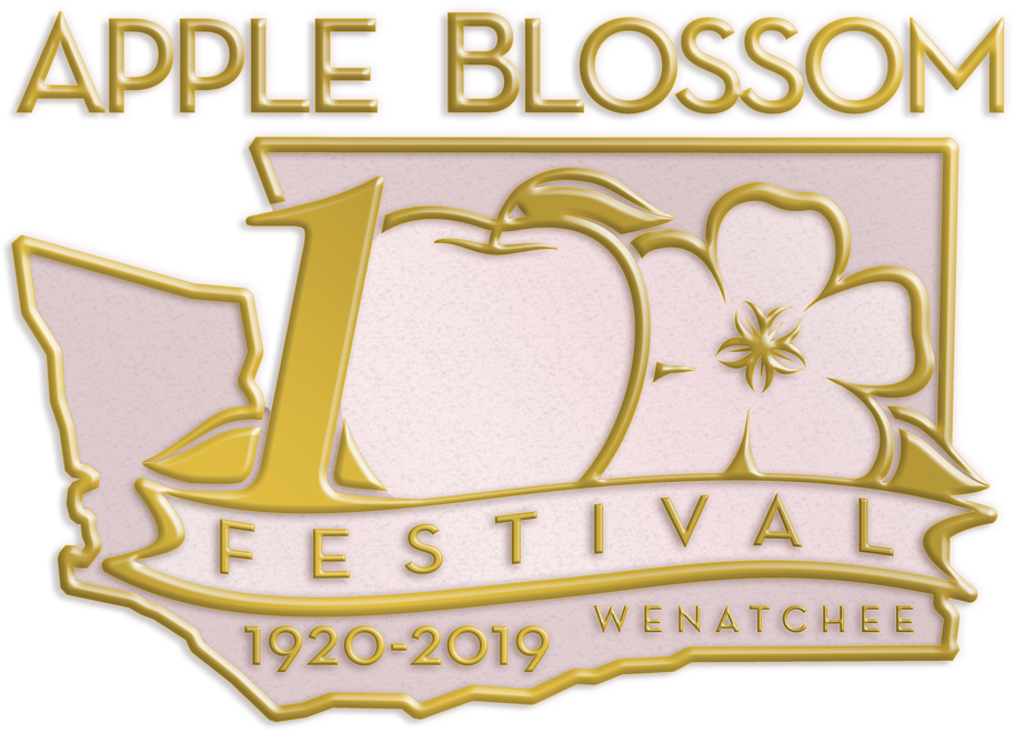 Abf 100 Year Logo Fin Png - Washington State Apple Blossom (1000x727), Png Download