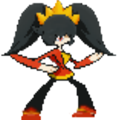 Goth Gallade - Cartoon (420x420), Png Download