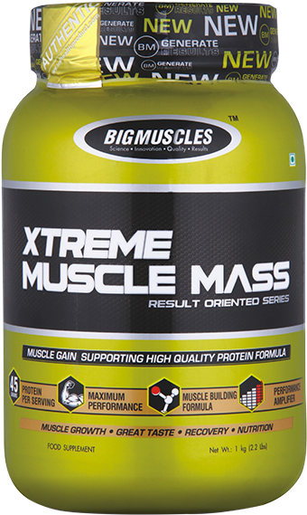 Big Muscles Xtreme Muscle Mass,6 Lb Milk Chocolate - Big Muscles Xtreme Muscle Mass, 11 Lb (600x600), Png Download