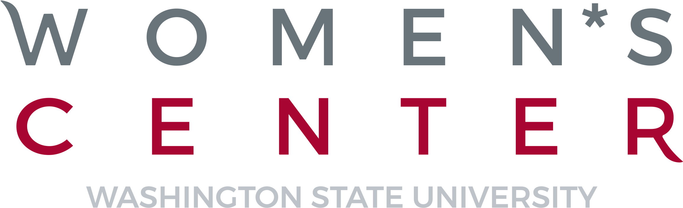 Washington State University Women's Center Logo, Crimson - Ajman University Of Science (2386x743), Png Download
