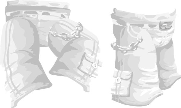 How To Set Use Goth Pants Clipart (600x360), Png Download