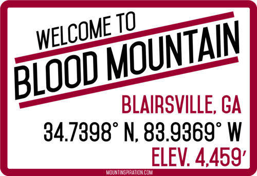 Blood Mountain Coordinates Sticker - Sticker (500x343), Png Download