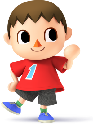 Super Smash Bros - Super Smash Bros Villager Png (300x400), Png Download
