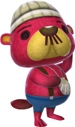 Jpg Freeuse Download Otter Transparent Animal Crossing - Animal Crossing New Leaf (nintendo3ds) (300x420), Png Download