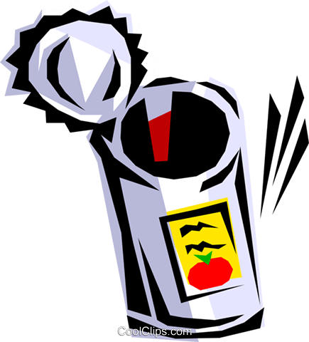 Canned Food Royalty Free Vector Clip Art Illustration - Canned Food Clip Art (435x480), Png Download