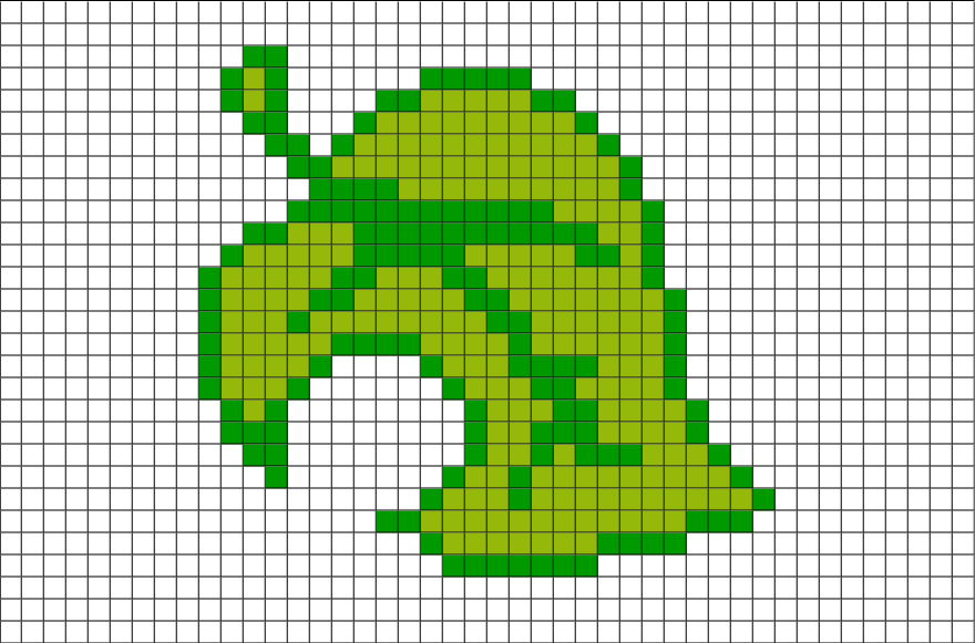 Animal Crossing Leaf Pixel Art (880x581), Png Download