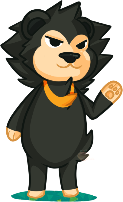 Kumada Animal Crossing - Cartoon (407x668), Png Download