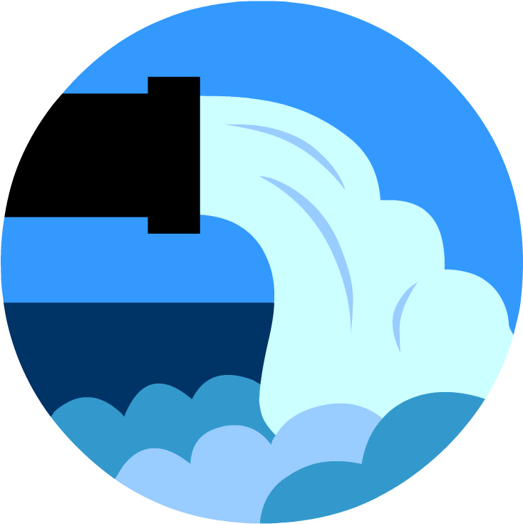 Water Pollution - Water Pollution Icon Png (880x880), Png Download
