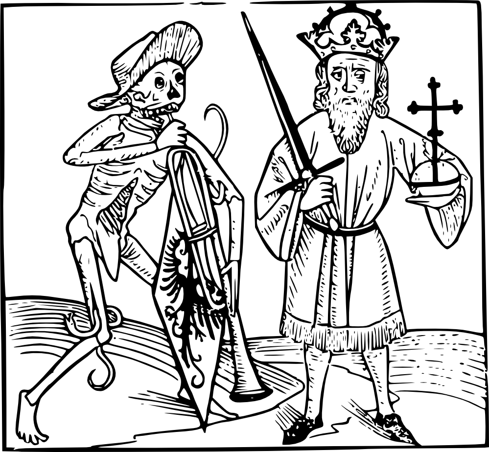 Black Death Plague Coloring Page - Bubonic Plague Coloring Page (555x514), Png Download