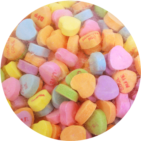 Sweethearts Conversation Hearts Candies - Sweethearts (500x500), Png Download