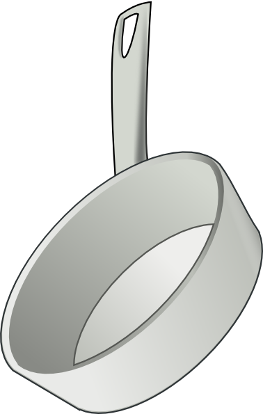 Cookware Clip Art - Skillet Clip Art (378x595), Png Download