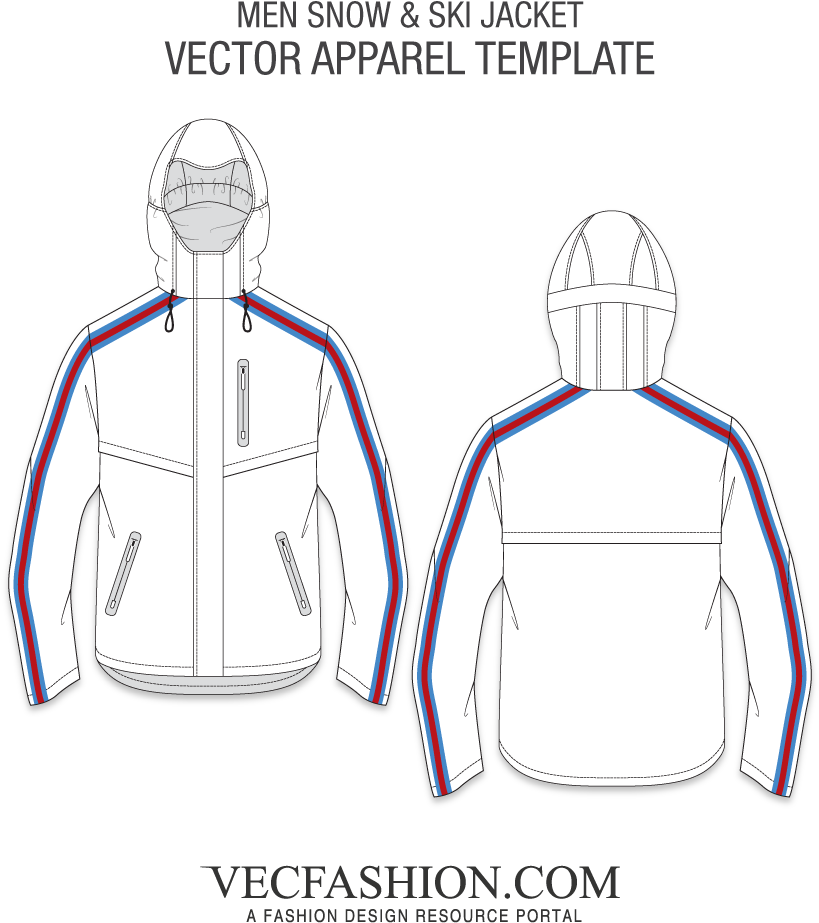 Clipart Transparent Library Drawing Hoodie Template - Mens Dress Shirt Template (1000x1000), Png Download