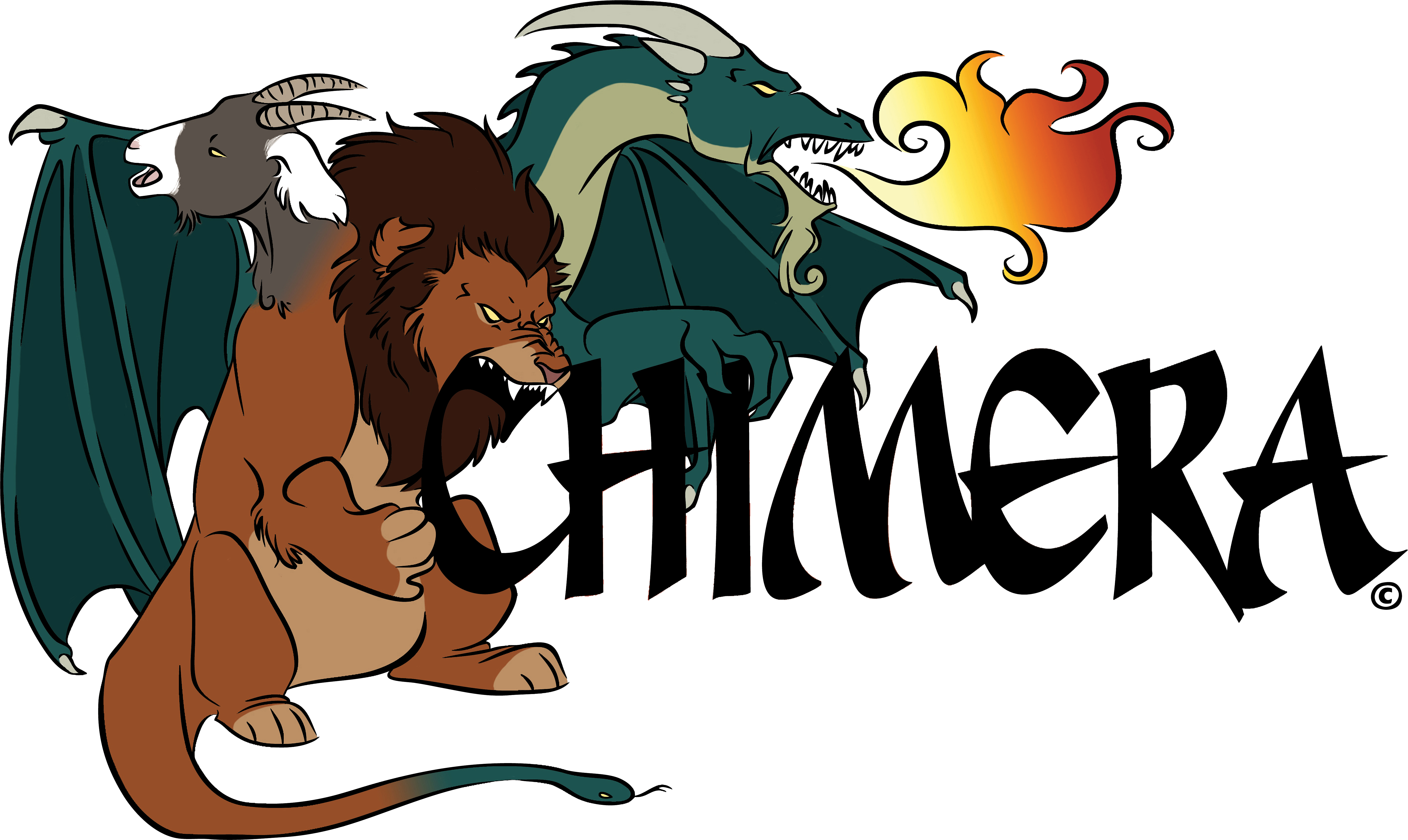 Unauthorized - - Chimera (5932x3539), Png Download