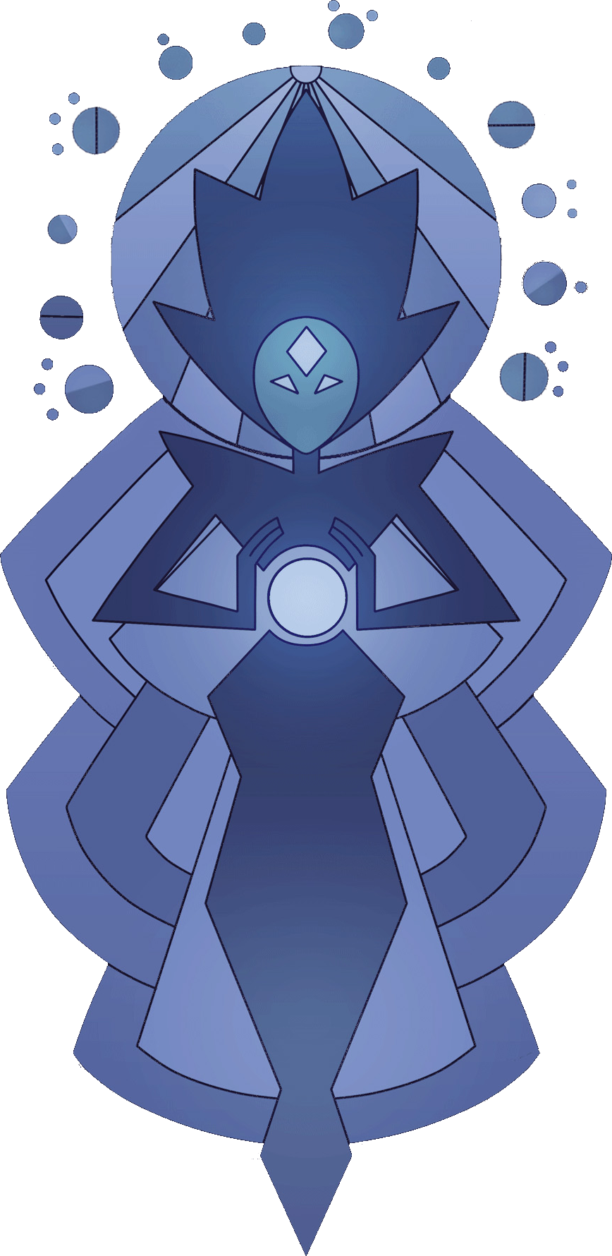 White Diamond Mural Official - White Pearl Steven Universe Fanart (868x1780), Png Download