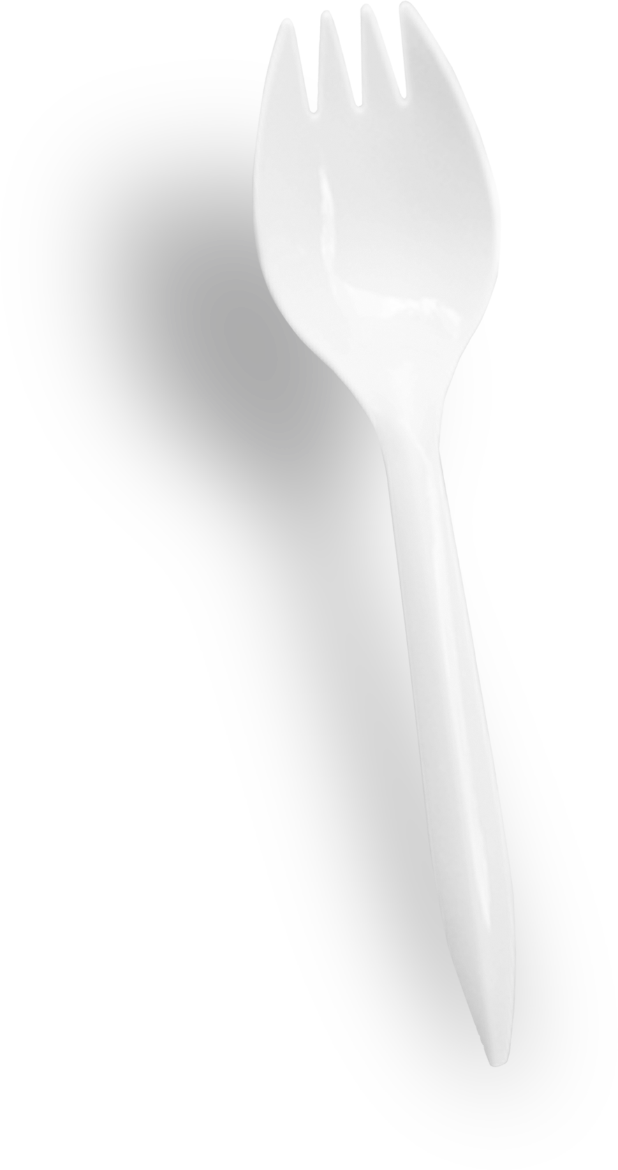Restaurant Direct's Medium Weight White Poly Spork - Still Life Photography (885x1676), Png Download